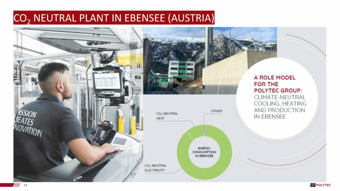 Polytec - CO2 neutral plant in Ebensee