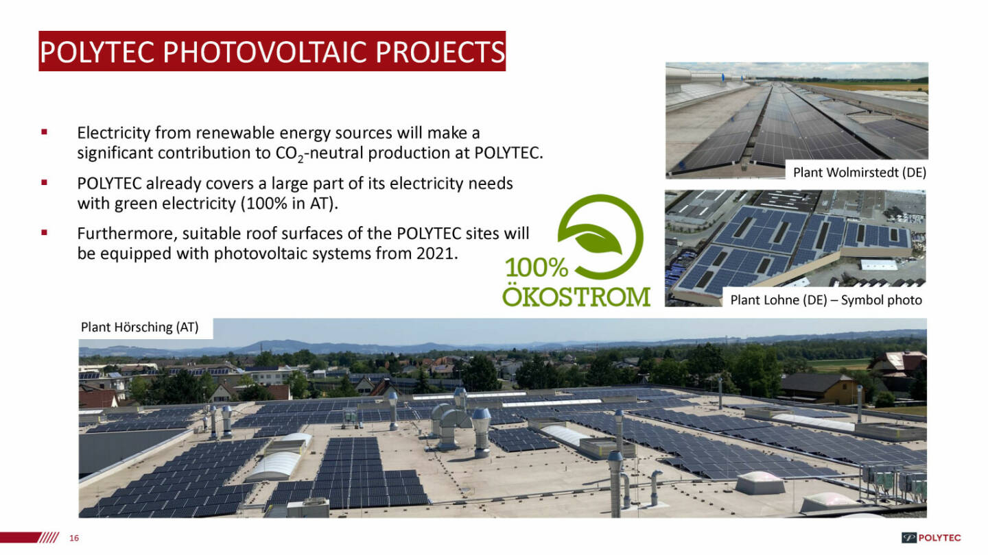 Polytec - Photovoltaic projects