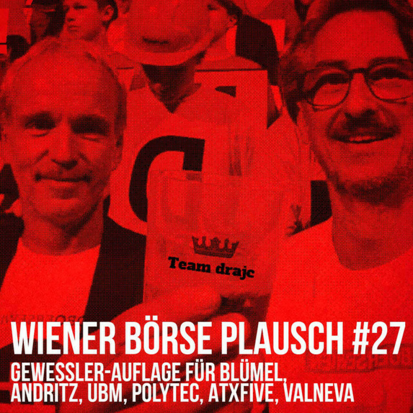 https://open.spotify.com/episode/2l9jICCkdd1kLKxjfcgOd8
Wiener Börse Plausch #27: Gewessler-Auflage für Blümel,  Andritz, UBM, Polytec, ATXFive, Valneva - <br>Wiener Börse Plausch #27: Gewessler-Auflage für Blümel,  Andritz, UBM, Polytec, ATXFive, Valneva
<p>Team drajc, das sind die Börse Social Network Eigentümer Christian Drastil und Josef Chladek, quatscht in Wiener Börse Plausch #27 wieder über das aktuelle Geschehen in Wien. Heute geht es um eine <strong>Gewessler</strong>-Auflage für <strong>Blümel</strong>, den börslich neutralen Abgang von <strong>Kurz</strong>. Aktienseitig besprechen wir <strong>Andritz</strong>, <strong>UBM</strong>, <strong>Polytec</strong>, <strong>ATXFive</strong> und <strong>Valneva</strong>. </p>
<p>_Lieblingssachen von dra: <a href=https://photaq.com/page/index/3994/>https://photaq.com/page/index/3994/</a>
_
_Die Dezember-Folgen vom Wiener Börse Plausch sind präsentiert von der <strong>Rosinger Group</strong>, die sich mit einem Angebot an Listing-Interessierte UnternehmerInnen richtet.
_
<em><strong>Risikohinweis</strong>: Die hier veröffentlichten Gedanken sind weder als Empfehlung noch als ein Angebot oder eine Aufforderung zum An- oder Verkauf von Finanzinstrumenten zu verstehen und sollen auch nicht so verstanden werden. Sie stellen lediglich die persönliche Meinung der Podcastmacher dar. Der Handel mit Finanzprodukten unterliegt einem Risiko. Sie können Ihr eingesetztes Kapital verlieren.</em></p>