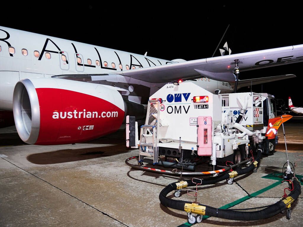 OMV und Austrian Airlines starten mit nachhaltigem Flugzeugtreibstoff durch © Austrian Airlines / Brazdil, © Aussender (03.12.2021) 