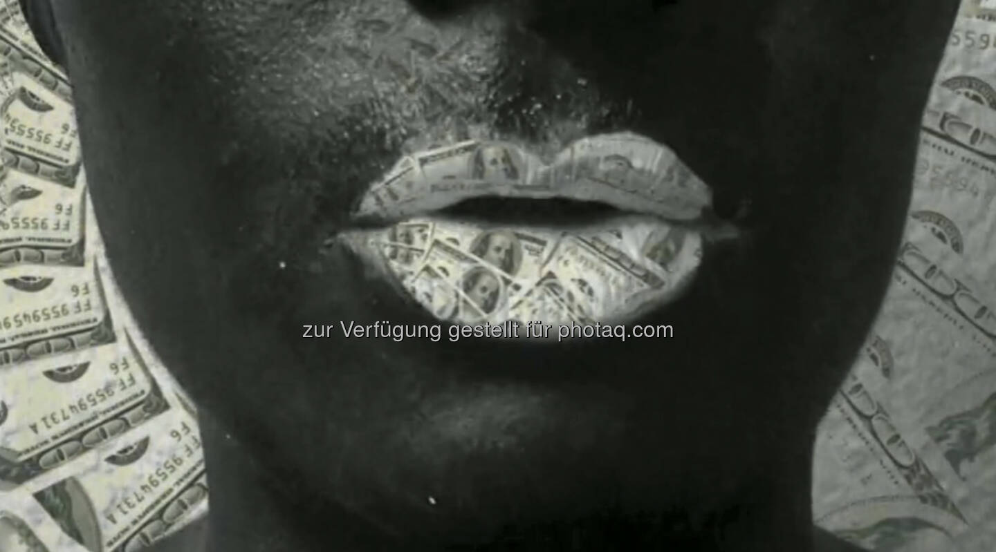 Dollar, Mund, Geld - ein Still aus https://vimeo.com/68766520 von Julie Böhm