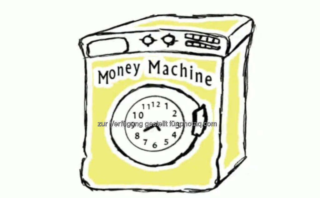 Money Machine, Geldmaschine - ein Still aus https://vimeo.com/68766520 von Julie Böhm (17.08.2013) 