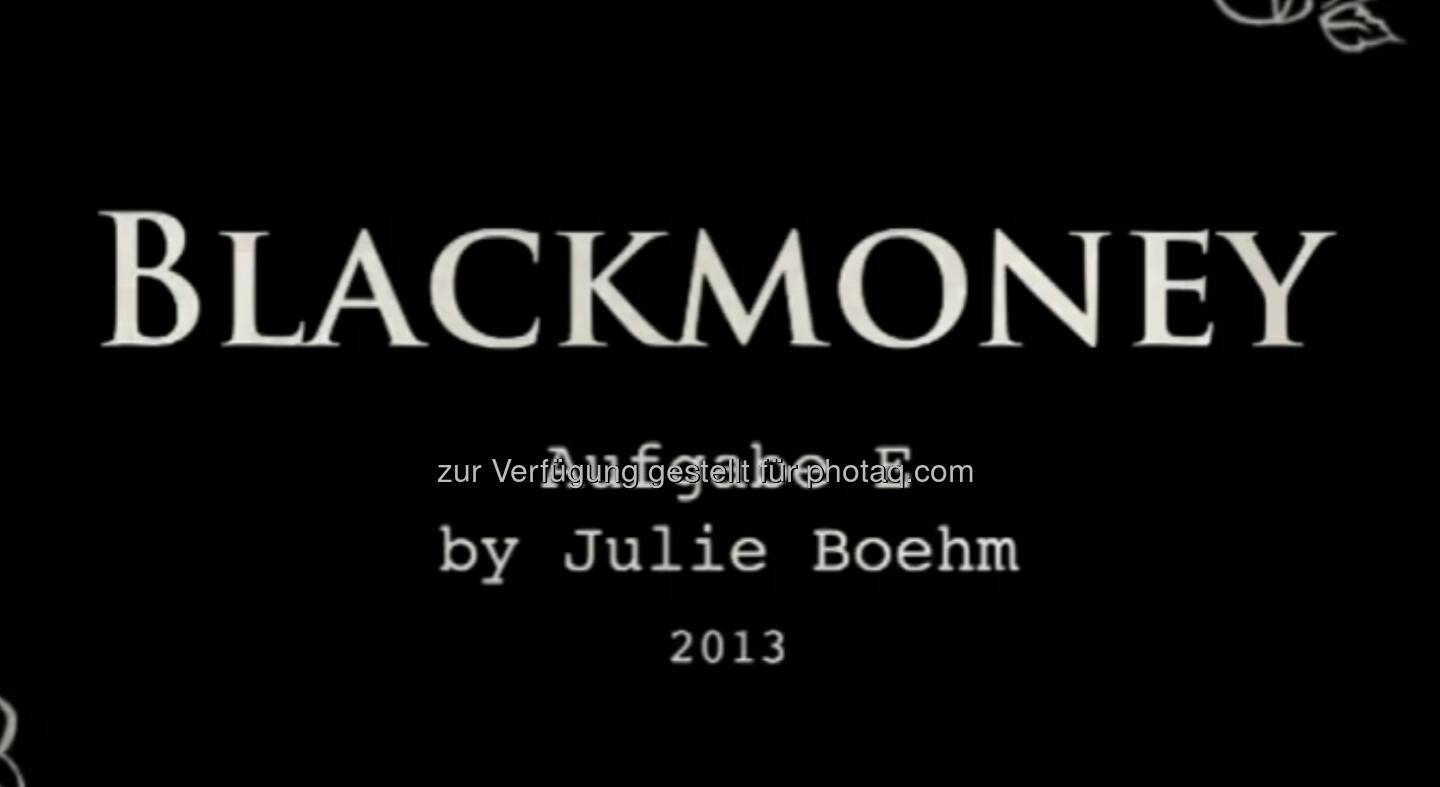 Blackmoney - ein Still aus https://vimeo.com/68766520 von Julie Böhm