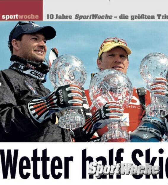 25.11.2021: #sportgeschichte - heute vor 24 Jahren feierte #hermannmaier in #parkcity den 1. seiner 14 #riesentorlauf #weltcupsiege (den 2. von 54 gesamt), #stephaneberharter feierte heute vor 21 Jahren in #lakelouise den 1. seiner 18 #weltcupsiege in der #abfahrt (den 5. von 29 gesamt) #oesv @fisalpine #goat #legends @raiffeisen @uniqa.at , © Bilder aus der SportWoche (08.12.2021) 