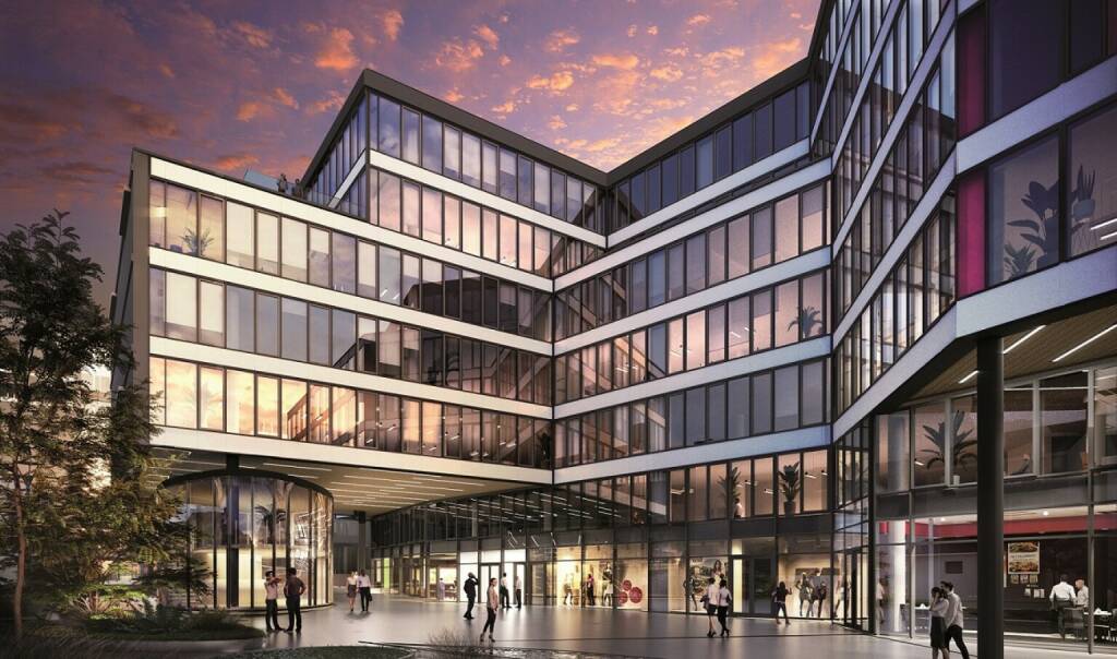 Immobilienentwicklungs- und Investmentgesellschaft Warimpex hat mit dem Bau eines neuen Bürogebäudes in der polnischen Stadt Krakau begonnen: dem Mogilska 35 Office mit einer vermietbaren Fläche von rund 11.000 m². Die Fertigstellung ist für die erste Hälfte des Jahres 2023 geplant. Credit: Warimpex, FAMA (16.12.2021) 