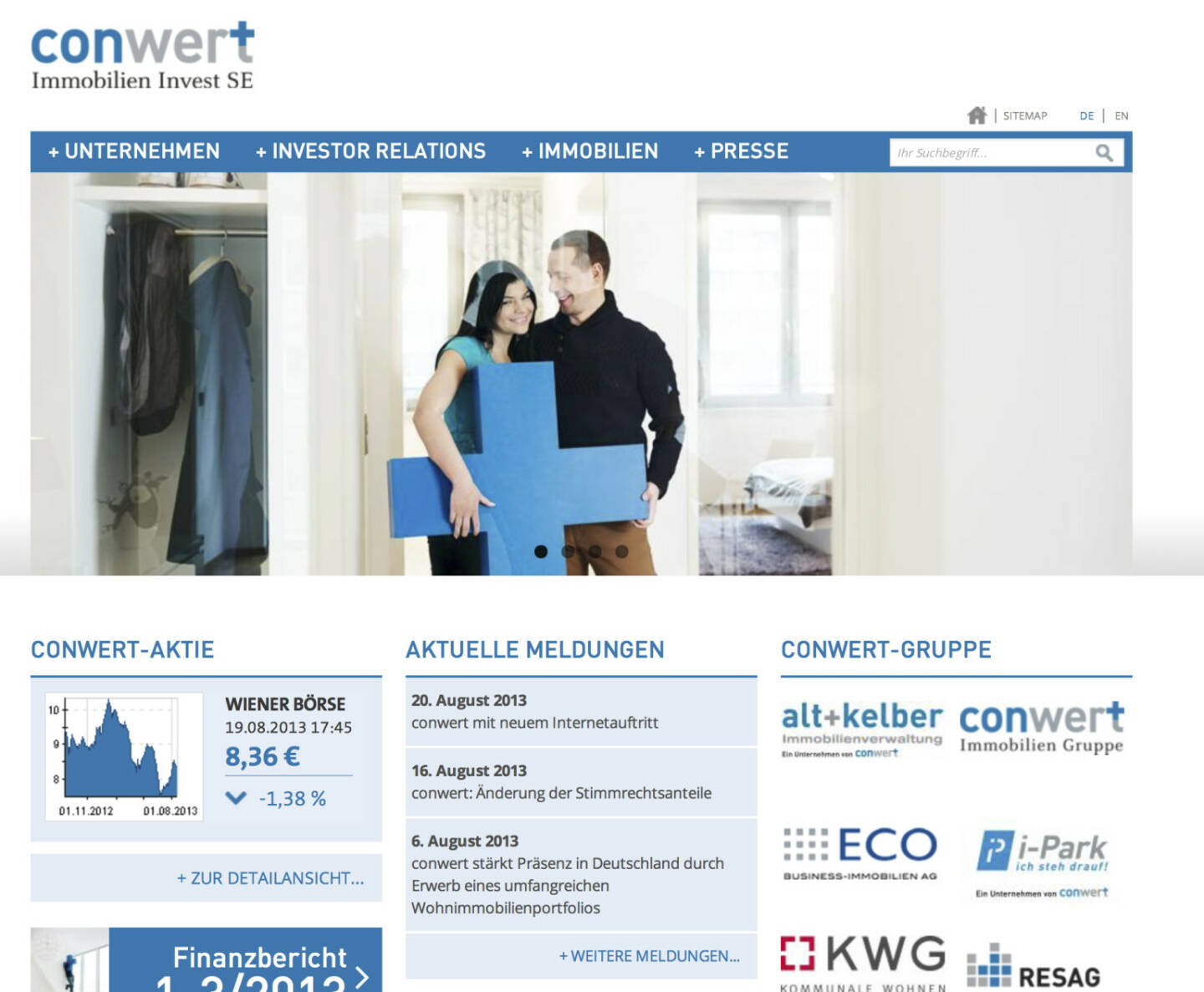 conwert - Relaunch von http://www.conwert.at