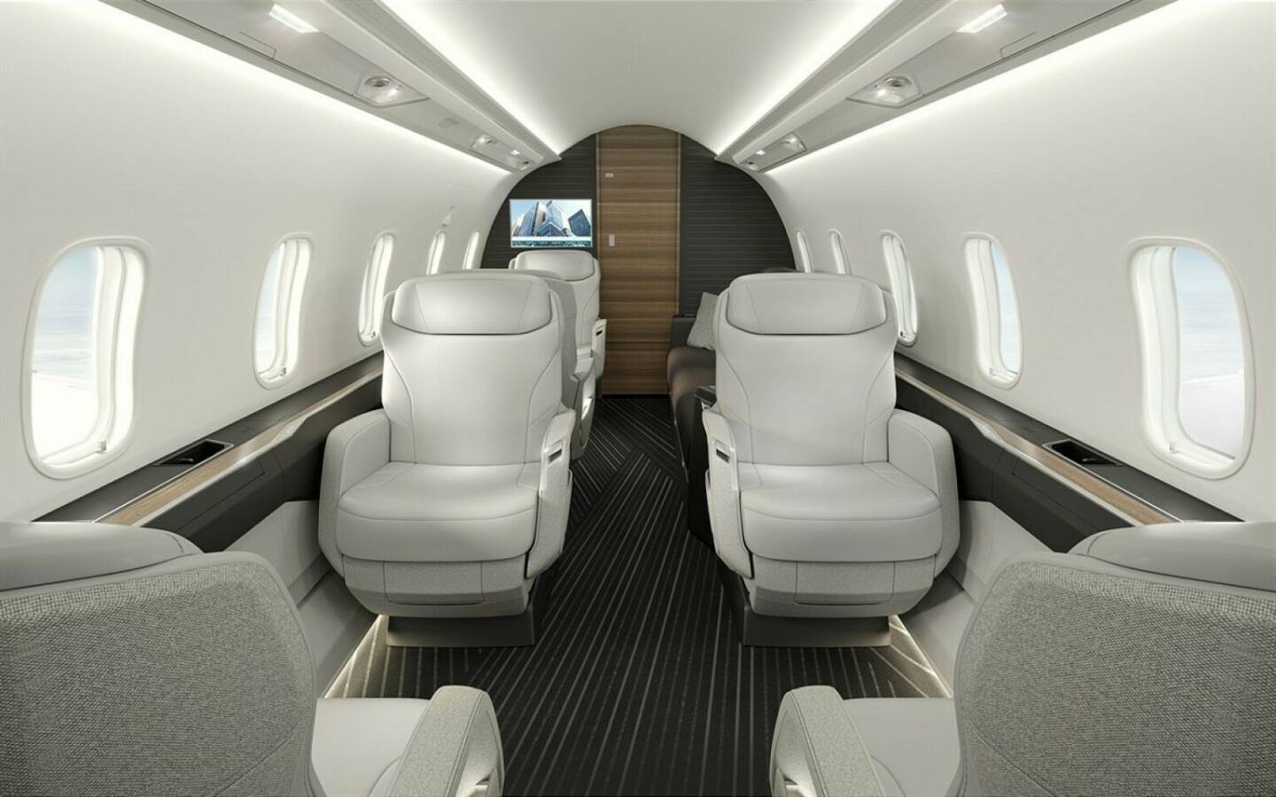 Challenger 3500 Kabine: Als langjähriger Technologiepartner von Bombardier im Challenger-Programm ist FACC nun auch für die Entwicklung und Produktion von Kabinenelementen der neuen Challenger 3500 verantwortlich. © Bombardier Inc.