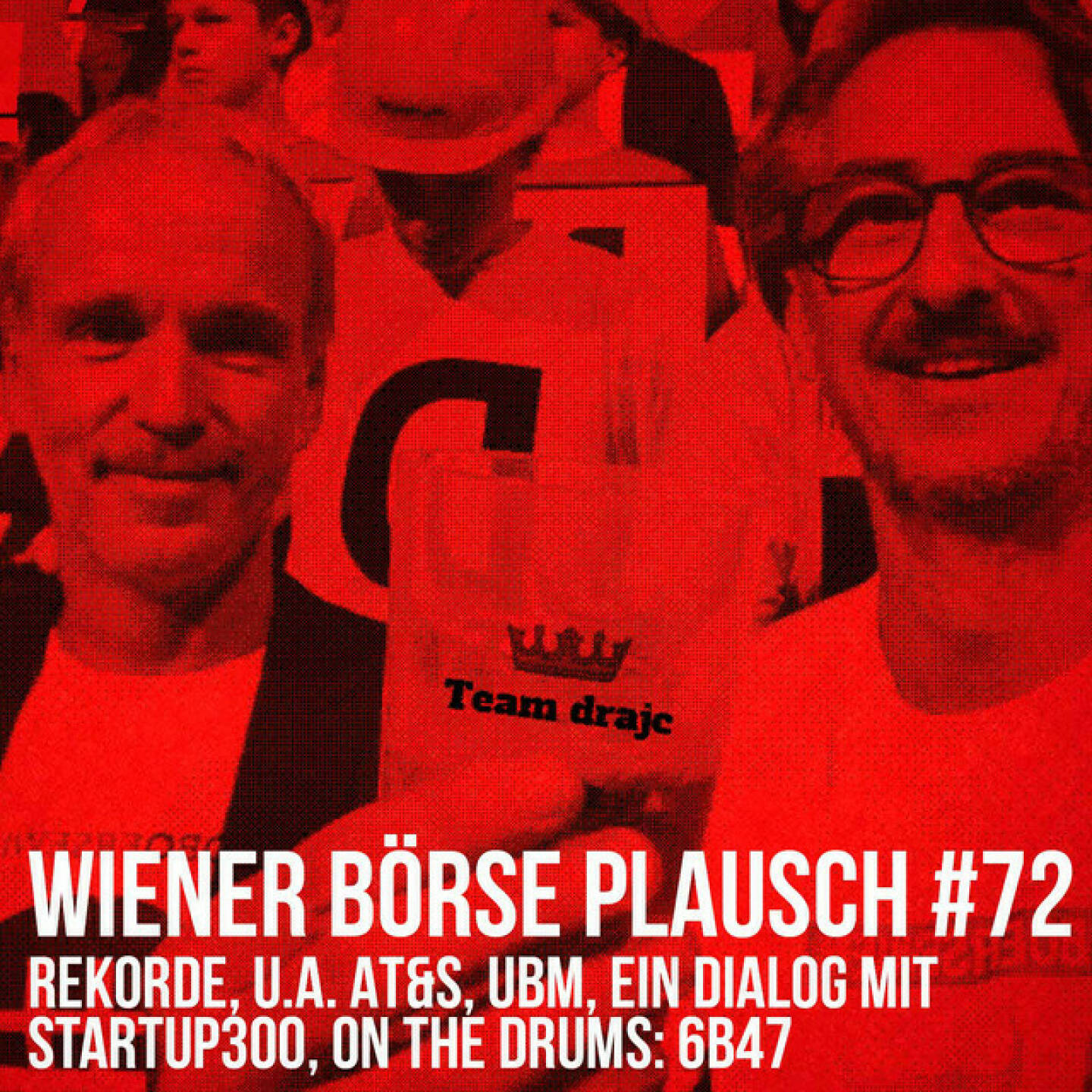 https://open.spotify.com/episode/6kUS5GMLf7AwqO1sfzSsXG
Wiener Börse Plausch #72: Rekorde, u.a. AT&S, UBM, ein Dialog mit startup300, on the drums: 6b47 - <p>Team drajc, das sind die Börse Social Network Eigentümer Christian Drastil und Josef Chladek, quatscht im Wiener Börse Plausch #72 wieder gemeinsam. dra ist heute aus der Quarantäne dabei. Inhaltlich geht es um die Rekorde von ATX TR, Stockpicking Österreich, AT&amp;S, UBM, Mayr-Melnhof, Telekom, dazu um einen Dialog mit startup300. Für den Hintergrundsound sorgt 6b47, trotz geschlossener Fenster ist die Baustelle am Julius-Tandler-Platz deutlich zu hören.</p><br/><p>Die Februar-Folgen vom Wiener Börse Plausch sind präsentiert von Wienerberger, CEO Heimo Scheuch hat sich im Q4 ebenfalls unter die Podcaster gemischt: <a href=https://open.spotify.com/show/5D4Gz8bpAYNAI6tg7H695E rel=nofollow>https://open.spotify.com/show/5D4Gz8bpAYNAI6tg7H695E</a> . Co-Presenter ist UBM, siehe auch die überarbeitete <a href=https://boersenradio.at rel=nofollow>https://boersenradio.at</a></p><br/><p>Risikohinweis: Die hier veröffentlichten Gedanken sind weder als Empfehlung noch als ein Angebot oder eine Aufforderung zum An- oder Verkauf von Finanzinstrumenten zu verstehen und sollen auch nicht so verstanden werden. Sie stellen lediglich die persönliche Meinung der Podcastmacher dar. Der Handel mit Finanzprod ukten unterliegt einem Risiko. Sie können Ihr eingesetztes Kapital verlieren.</p>