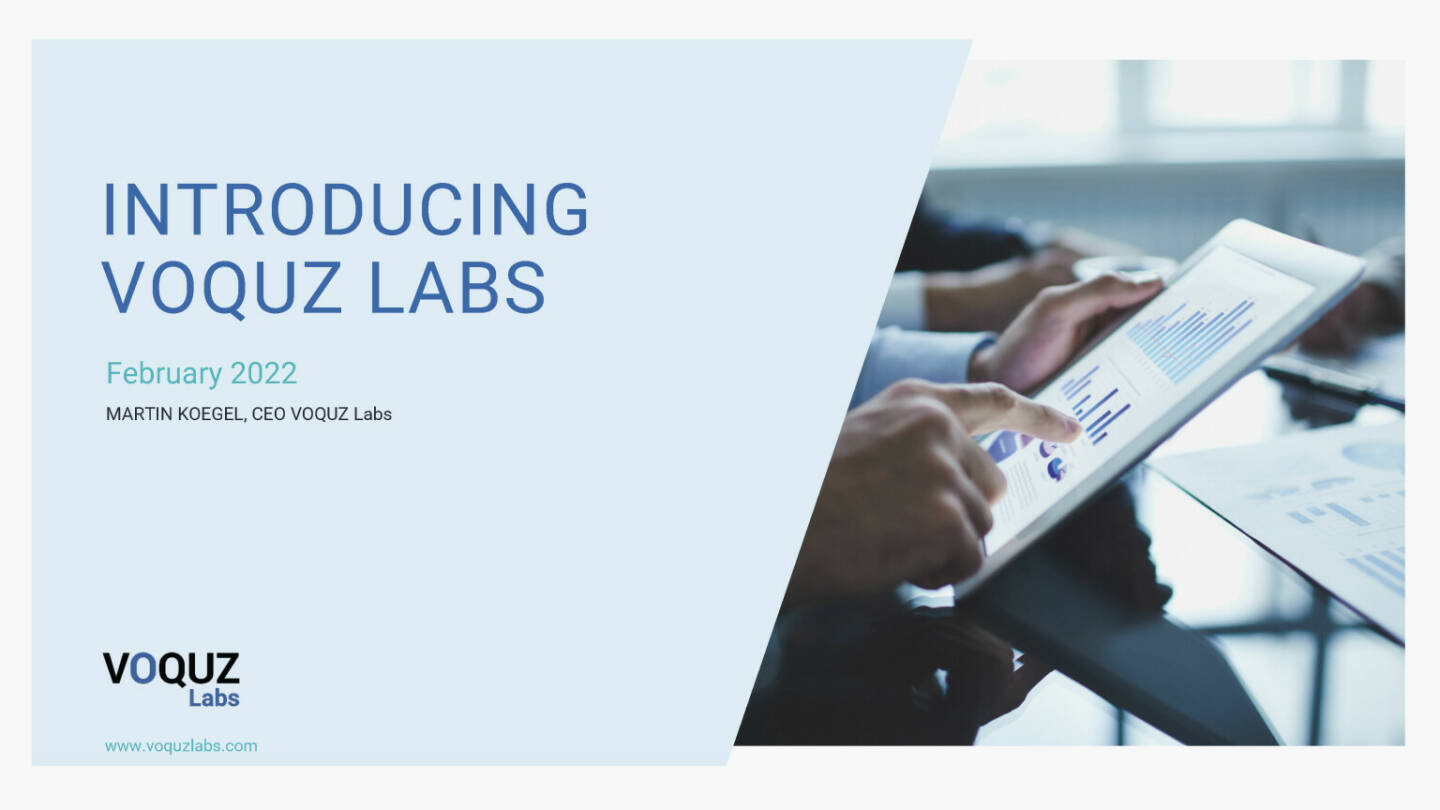 Voquz Labs - Introducing