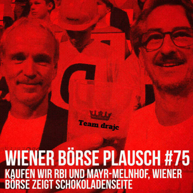 https://open.spotify.com/episode/6jXNiZeK54zlDNfpXMh8NX
Wiener Börse Plausch #75: Kaufen wir RBI und Mayr-Melnhof, Wiener Börse zeigt Schokoladenseite - <p>Team drajc, das sind die Börse Social Network Eigentümer Christian Drastil und Josef Chladek, quatscht im Wiener Börse Plausch #75 über einen zunächst hässlichen Tagesbeginn, wobei es im Verlauf besser wurde, über Zukäufe bei RBI und Mayr-Melnhof und die Frage, ob es heute keinen, einen, zwei, drei oder vier Rekorde geben wird. Weiters: Die Wiener Börse zeigt ihre Schokoladenseite, VIG sucht und Rainer Zellner langt zu.</p><br/><p>Erwähnt wird:<br/>Johann Strobl in der Raiffeisen Zeitung - <br/><a href=https://raiffeisenzeitung.at/johann-strobl-interview-lage-rbi-2021/ rel=nofollow>https://raiffeisenzeitung.at/johann-strobl-interview-lage-rbi-2021/</a></p><br/><p>Die Februar-Folgen vom Wiener Börse Plausch sind präsentiert von Wienerberger, CEO Heimo Scheuch hat sich im Q4 ebenfalls unter die Podcaster gemischt: <a href=https://open.spotify.com/show/5D4Gz8bpAYNAI6tg7H695E rel=nofollow>https://open.spotify.com/show/5D4Gz8bpAYNAI6tg7H695E</a> . Co-Presenter ist UBM, siehe auch die überarbeitete <a href=https://boersenradio.at rel=nofollow>https://boersenradio.at</a></p><br/><p>Risikohinweis: Die hier veröffentlichten Gedanken sind weder als Empfehlung noch als ein Angebot oder eine Aufforderung zum An- oder Verkauf von Finanzinstrumenten zu verstehen und sollen auch nicht so verstanden werden. Sie stellen lediglich die persönliche Meinung der Podcastmacher dar. Der Handel mit Finanzprod ukten unterliegt einem Risiko. Sie können Ihr eingesetztes Kapital verlieren.</p> (14.02.2022) 