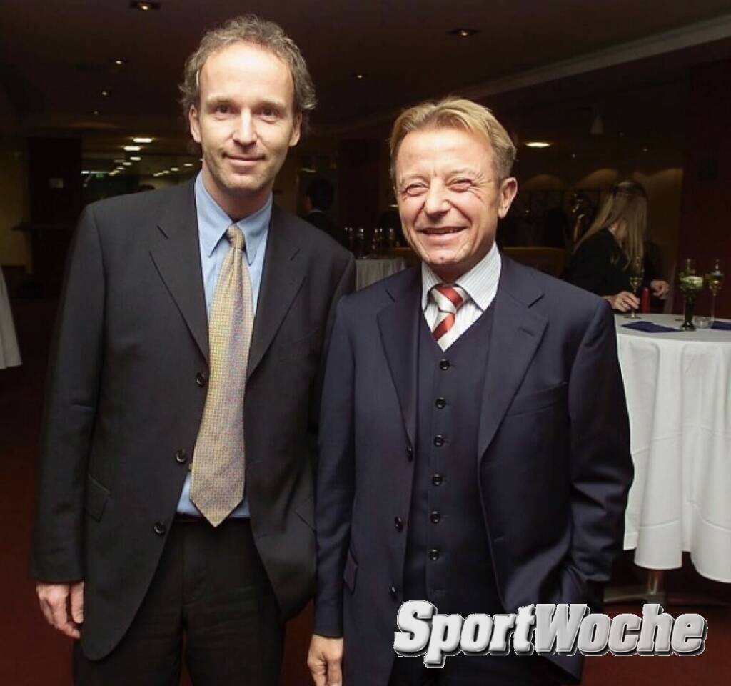 01.03.2022: Heute vor 19 Jahren wurde #karlschweitzer Staatssekretär für Sport. Das Bild zeigt ein jüngeres ich von mir mit ihm beim http://www.sportgeschichte.at/baa 2003 #businessathletes#businessathleteaward , © Bilder aus der SportWoche (01.03.2022) 