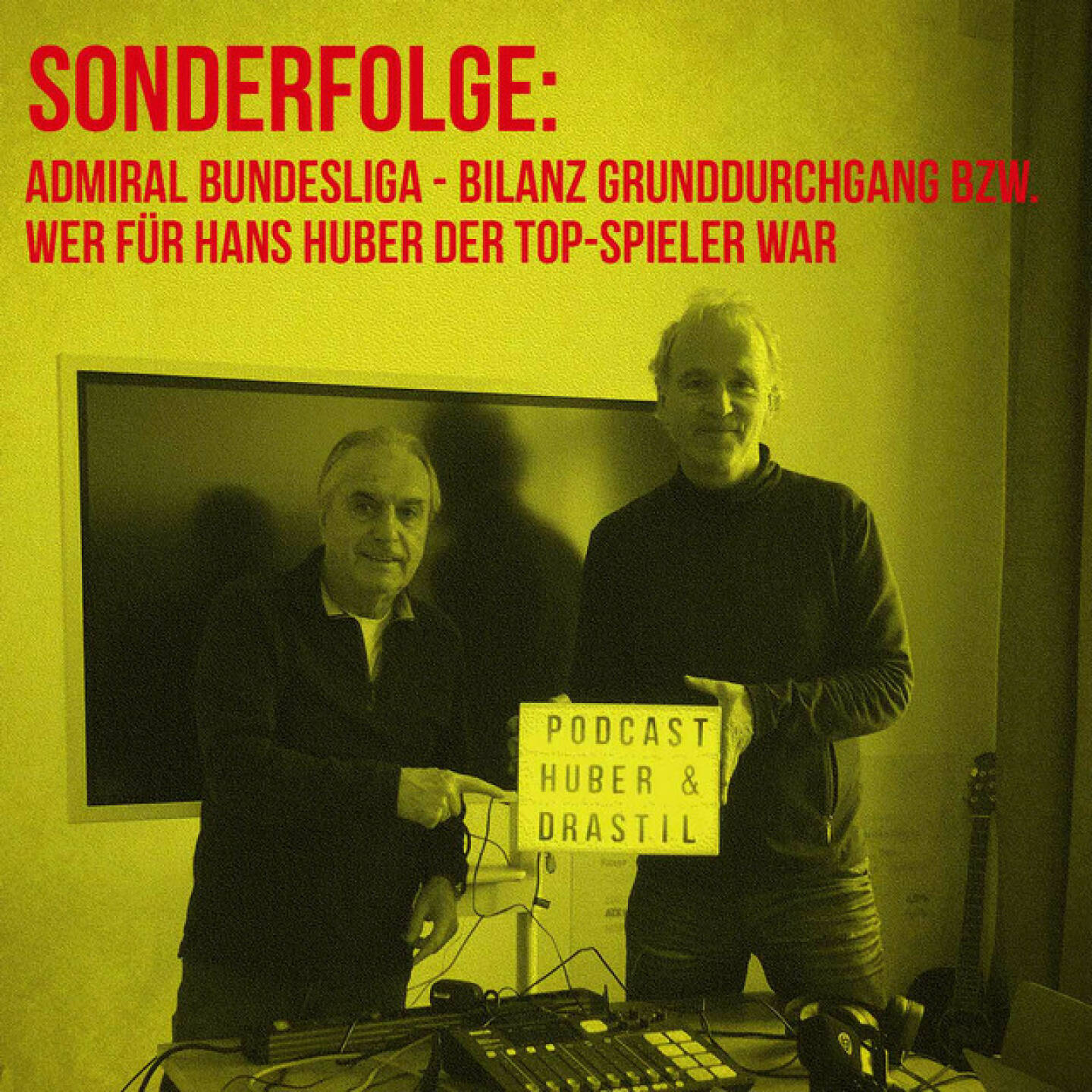 https://open.spotify.com/episode/5EVuAp0oWcPxwcMvJd2X7B
Sonderfolge: Admiral Bundesliga - Bilanz Grunddurchgang bzw. wer für Hans Huber der Top-Spieler war - <p>In dieser 2. Sonderfolge für unser Label sportgeschichte.at ist wieder Ex-ORF-Sportchef Hans Huber zu Gast im Studio. Christian Drastil spricht mit ihm über die Tabelle der Admiral Bundesliga nach den 22 Runden des Grunddurchgangs. Alle Teams des Unteren Play Offs - Ried, LASK, Tirol, Hartberg, Admira und Altach - sowie natürlich auch alle oberhalb des Strichs - Salzburg, Sturm, WAC, Austria, Rapid und Klagenfurt - werden eingeschätzt. Hans Huber nennt zudem seinen Spieler des Grunddurchgangs.</p><br/><p>Erwähnt wird: <a href=https://www.admiral-bundesliga.at/sixpack/ rel=nofollow>https://www.admiral-bundesliga.at/sixpack/</a></p>