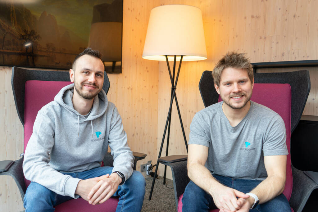 Vereinsplaner.at: Startup unterstützt Vereine bei Initiativen für die Ukraine, Mathias Maier, Geschäftsführer und Entwicklungsleiter Lukas Krainz, Geschäftsführer und Marketingleiter; Credit: Vereinsplaner.at (16.03.2022) 