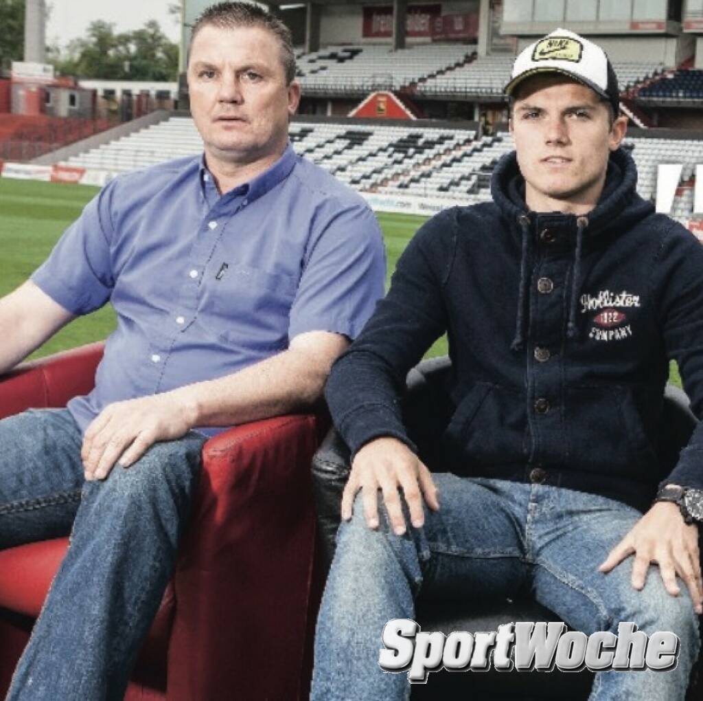 17.03.2022: #happybirthday @marcel7sabitzer . Hier in der #sportwoche mit Papa #herfriedsabitzer @fcbayern @rbleipzig @fcredbullsalzburg @skrapid1899 @grazerak , © Bilder aus der SportWoche (17.03.2022) 