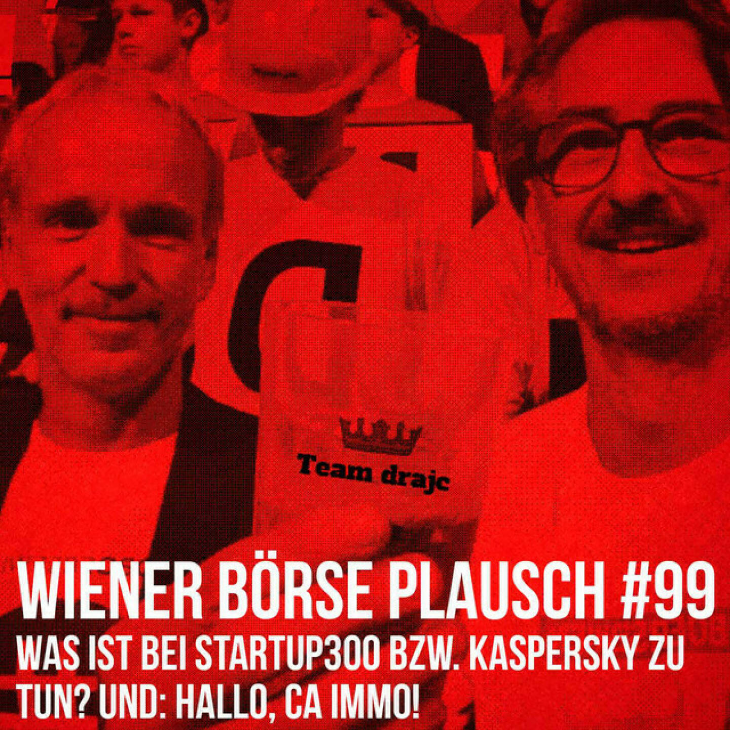 https://open.spotify.com/episode/7waUPETCqw6vN30iyY5ssc
Wiener Börse Plausch #99: Was ist bei startup300 bzw. Kaspersky zu tun? Und: Hallo, CA Immo! - <p>Team drajc, das sind die Börse Social Network Eigentümer Christian Drastil und Josef Chladek, quatscht im Wiener Börse Plausch #99 über den ruhigen Verfallstag: Weiters hat sich dra die Auswirkungen des Börserückzugs von startup300 angesehen, jc die Situation rund um Kaspersky Lab. Besprochen werden auch Palfinger, Wienerberger, Aluflexpack, CA Immo, SBO; Verbund, Österreichische Post.</p><br/><p>Erwähnt werden:<br/>Österreichische Post im Interview: <a href=https://boersenradio.at/page/brn/40188/ rel=nofollow>https://boersenradio.at/page/brn/40188/</a><br/>Verbund im Interview: <a href=https://boersenradio.at/page/brn/40221/ rel=nofollow>https://boersenradio.at/page/brn/40221/</a></p><br/><p>Die 2022er-Folgen vom Wiener Börse Plausch sind präsentiert von Wienerberger, CEO Heimo Scheuch hat sich im Q4 ebenfalls unter die Podcaster gemischt: <a href=https://open.spotify.com/show/5D4Gz8bpAYNAI6tg7H695E rel=nofollow>https://open.spotify.com/show/5D4Gz8bpAYNAI6tg7H695E</a> . Co-Presenter im März ist Trockeneis-online.com, siehe auch die überarbeitete <a href=https://boersenradio.at rel=nofollow>https://boersenradio.at</a><br/>Der Theme-Song, der eigentlich schon aus dem Jänner stammt und spontan von der Rosinger Group supportet wurde: Sound &amp; Lyrics unter <a href=https://boersenradio.at/page/podcast/2734/ rel=nofollow>https://boersenradio.at/page/podcast/2734/</a> .</p><br/><p>Risikohinweis: Die hier veröffentlichten Gedanken sind weder als Empfehlung noch als ein Angebot oder eine Aufforderung zum An- oder Verkauf von Finanzinstrumenten zu verstehen und sollen auch nicht so verstanden werden. Sie stellen lediglich die persönliche Meinung der Podcastmacher dar. Der Handel mit Finanzprodukten unterliegt einem Risiko. Sie können Ihr eingesetztes Kapital verlieren.</p>