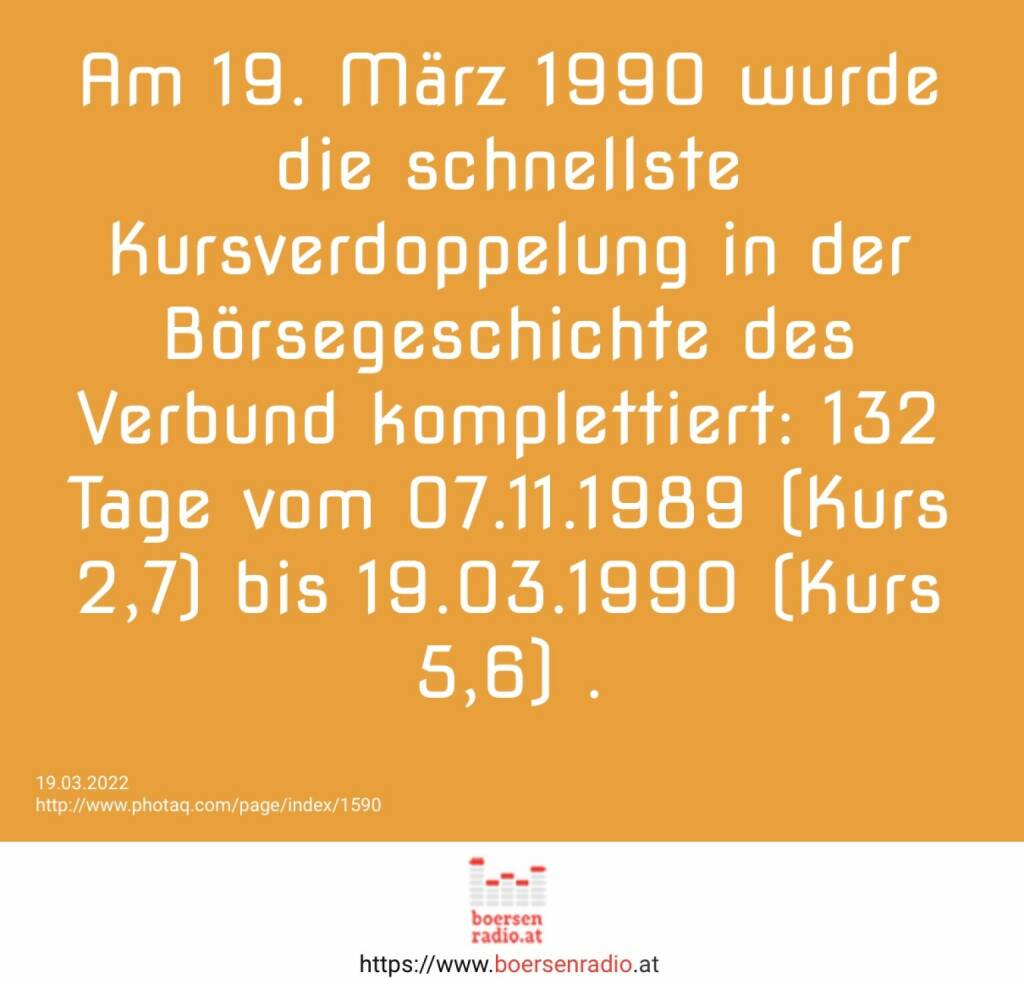 Verbund Börsegeschichte (19.03.2022) 