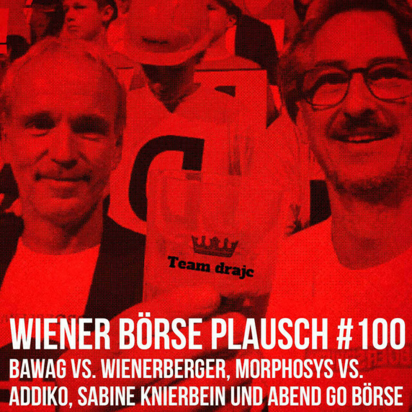 https://open.spotify.com/episode/4yOmJcuVRlCYJK51237o3h
Wiener Börse Plausch #100: Bawag vs. Wienerberger, Morphosys vs. Addiko, Sabine Knierbein und Abend go Börse - <p>Team drajc, das sind die Börse Social Network Eigentümer Christian Drastil und Josef Chladek, quatscht im Wiener Börse Plausch #100 u.a. über Sabine Knierbein, Sabine Gstöttner, Robert Abend, Heimo Scheuch, Edgar Flaggl, Hannes Niederhauser, Erhard Grossnigg, Clemens Billek, Andreas Klauser, weiters Bawag vs. Wienerberger und Morphosys vs. Addiko Bank sowie Andritz, S&amp;T und einige Rekorde.</p><br/><p>Erwähnt wird:<br/>Heimo Scheuch Podcast: <a href=https://boersenradio.at/page/playlist/1301/ rel=nofollow>https://boersenradio.at/page/playlist/1301/</a> </p><br/><p>Die 2022er-Folgen vom Wiener Börse Plausch sind präsentiert von Wienerberger, CEO Heimo Scheuch hat sich im Q4 ebenfalls unter die Podcaster gemischt: <a href=https://open.spotify.com/show/5D4Gz8bpAYNAI6tg7H695E rel=nofollow>https://open.spotify.com/show/5D4Gz8bpAYNAI6tg7H695E</a> . Co-Presenter im März ist Trockeneis-online.com, siehe auch die überarbeitete <a href=https://boersenradio.at rel=nofollow>https://boersenradio.at</a><br/>Der Theme-Song, der eigentlich schon aus dem Jänner stammt und spontan von der Rosinger Group supportet wurde: Sound &amp; Lyrics unter <a href=https://boersenradio.at/page/podcast/2734/ rel=nofollow>https://boersenradio.at/page/podcast/2734/</a> .</p><br/><p>Risikohinweis: Die hier veröffentlichten Gedanken sind weder als Empfehlung noch als ein Angebot oder eine Aufforderung zum An- oder Verkauf von Finanzinstrumenten zu verstehen und sollen auch nicht so verstanden werden. Sie stellen lediglich die persönliche Meinung der Podcastmacher dar. Der Handel mit Finanzprodukten unterliegt einem Risiko. Sie können Ihr eingesetztes Kapital verlieren.</p>