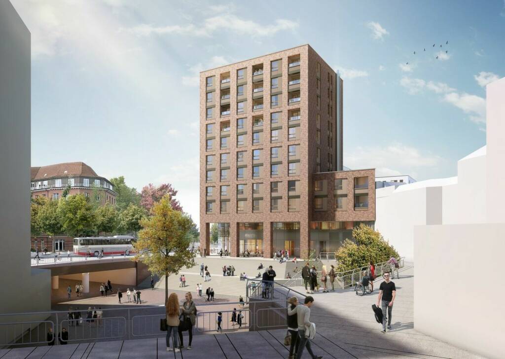 Porr baut neuen Mikroapartment-Komplex „HAR6“ in Hamburg-Harburg © BPD Immobilienentwicklung GmbH, visualisiert durch moka-studio GbR (28.03.2022) 