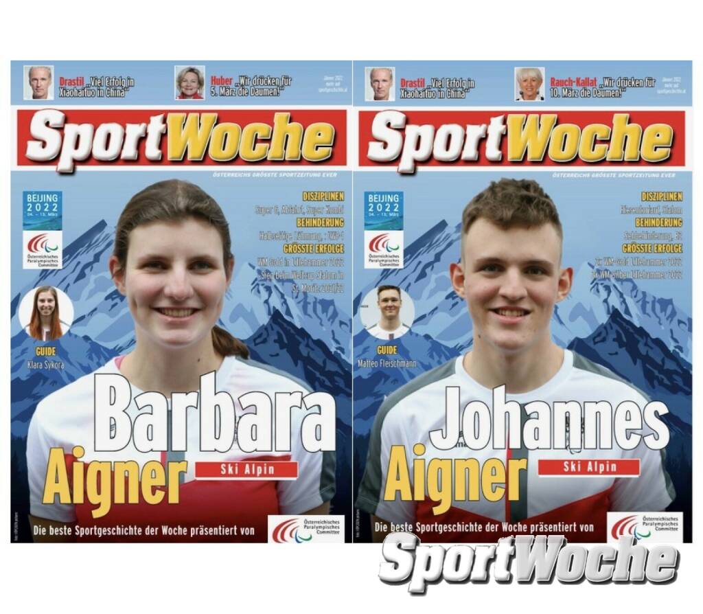 29.04.2022: 29.04.2005: Geburtstag - Johannes Aigner: 29.04.2005: Geburtstag - Barbara Aigner: , © Bilder aus der SportWoche (29.04.2022) 