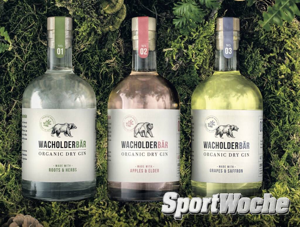 Der Tyrolean Wacholderbär Gin setzt auf Tiroler Wurzeln und Kräuter, Motto Roots & Herbs, der Styrian Wacholderbär Gin auf  steirische Topaz-Äpfel und Hollerbeeren sowie ein Nuance Ingwer (Apples & Elder), während Safran, Rosenblätter und Weintrauben die NÖ-Variante Grapes & Saffron ausmachen. Ich mag alle drei: http://www.wacholderbaer.at (29.06.2022) 