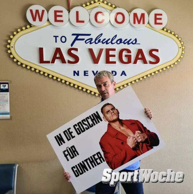 30.06.2022: Das Team von #InDeGoschn ist auf Dienstreise nach Las Vegas gegangen und wartet auf den WWE Intercontinental Champion @gunther_aut bei Money in the Bank , © Bilder aus der SportWoche (30.06.2022) 