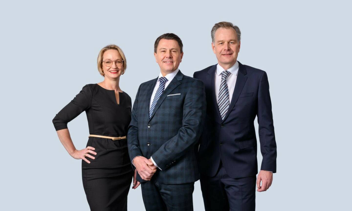 Semperit: Petra Preining, Chief Financial Officer, Karl Haider, Chief Executive Officer, Kristian Brok, Chief Operations Officer; Credit: Semperit