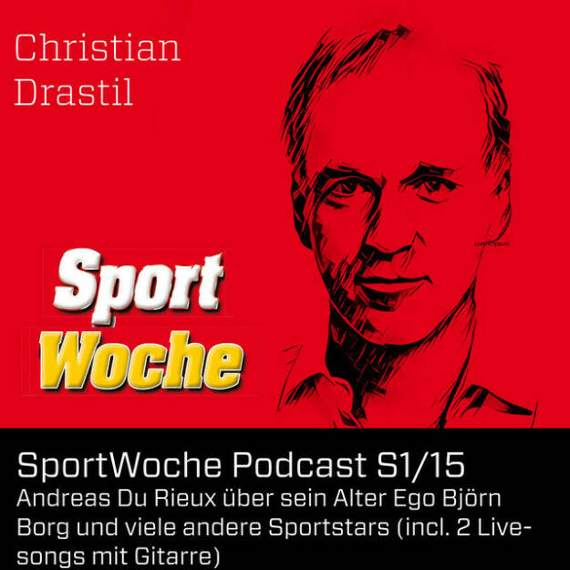 https://open.spotify.com/episode/4Hvu8mKuNdJxu3WHYo28iy
SportWoche Podcast S1/15 - Andreas Du Rieux über sein Alter Ego Björn Borg & viele andere Sportstars (incl. 2 Livesongs) - <p>SportWoche Podcast S1/15: Andreas Du Rieux über sein Alter Ego Björn Borg und viele andere Sportstars (incl. 2 Livesongs mit Gitarre)</p><br/><p>Andreas Du Rieux ist nicht nur eine Sportreporter-Legende, sondern auch Trainer für Kommunikation &amp; Präsentationen, Coach, Moderator, Schauspieler und Tennisglobetrotter. Und wenn er selbst den Schläger in der Hand hält, ist er ein nicht zu unterschätzender Spieler, hat Grand Slam Turniere für Journalisten gewonnen. Wir plauschen nicht nur über ihn, sondern auch über ein Tennis-Duell, das wir einmal gegeneinander ausgefochten haben, über Dominic Thiem, Mirjam Puchner, Alex Corretja, Toni Innauer, Felix Gottwald, Novak Djokovic und viele mehr. Dass der grosse Björn Borg sein Idol ist, sieht man und erkennt man auch an der Instagram-URL.  Und einmal in meinem Podcaststudio angekommen, hat Andreas sofort meine Gitarre erspäht und ich liess mich überreden, dass wir in diesen Podcast „I dont wanna talk about it“ und „Everybodys talkin’“ einbauen. Fotos vom Besuch und Andreas mit zB Mirjam Puchner und Dominic Thiem unter <a href=https://photaq.com/page/pic/92495/ rel=nofollow>https://photaq.com/page/pic/92495/</a> . Mehr auf Insta: <a href=https://www.instagram.com/bjoern_borg_hoiii/ rel=nofollow>https://www.instagram.com/bjoern_borg_hoiii/</a></p><br/><p>About: Die Marke, Patent, Rechte und das Archiv der SportWoche wurden 2017 von Christian Drastil Comm. erworben, Mehr unter http://www.sportgeschichte.at . Der neue SportWoche Podcast ist eingebettet in „Wiener Börse, Sport, Musik (und mehr)“ auf http://www.christian-drastil.com/podcast und erscheint, wie es in Name SportWoche auch drinsteckt, wöchentlich. Bewertungen bei Apple machen mir Freude: <a href=https://podcasts.apple.com/at/podcast/christian-drastil-wiener-börse-sport-musik-und-mehr-my-life/id1484919130 rel=nofollow>https://podcasts.apple.com/at/podcast/christian-drastil-wiener-börse-sport-musik-und-mehr-my-life/id1484919130</a> . Sponsor der Juli-Folgen ist Palfinger.</p> (16.07.2022) 