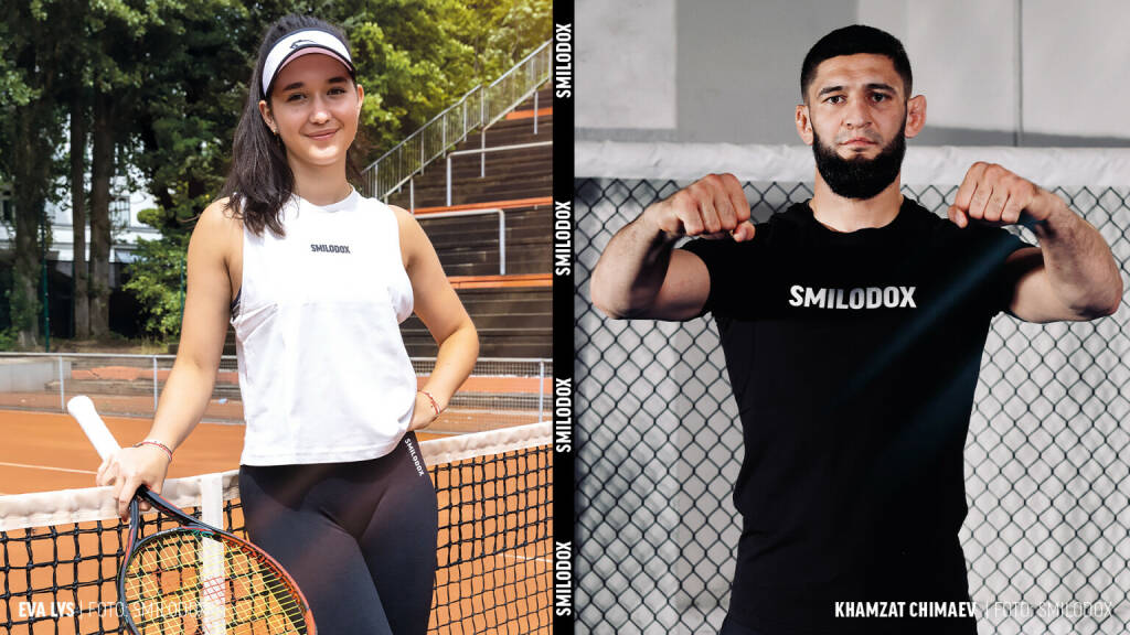 Smilodox GmbH & Co.KG: Hamburger Sportswear Start-up Smilodox nimmt Profisportler Khamzat Chimaev und Eva Lys unter Vertrag; Fotocredit:Smilodox GmbH & Co.KG (26.07.2022) 