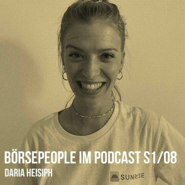 https://open.spotify.com/episode/2dNhL8Pv144LPLQlCzWGdt
Börsepeople im Podcast S1/07: Daria Heisiph - <p>Nochmal Deutschland in Österreich: Nach Börse-Chef Christoph Boschan in S1/06 ist in Folge S1/07 Daria Heisiph mein Gast. Die gebürtige Deutsche ist Content Creatorin bzw. Social Media Betreuerin bei Sunrise, also der Ex-Own360. Der Alltag meines jüngsten Gasts in Season 1 besteht aus Community-Betreuung und Social Media, sie lebt auf Insta, Tik Tok, Linkedin, in den Reels für die Sparplan-App wird gescherzt und hie und da auch getanzt, um die Marke humorvoll ins Spiel zu bringen. Nach 2 Jahren in der Finanzbranche kann sich Daria a) vorstellen, bei diesem Unternehmen in Pension zu gehen und b) stellt sie sich die Frage, wo eigentlich die Frauen im Kapitalmarkt sind. Ich wiederum stelle die Frage, wie ein Kapitalmarktjob im Freundeskreis ankommt: Berücksichtung von Nachhaltigkeitskriterien habe hier einiges zum Guten verändert, meint Daria. Nachhaltigkeit sei den jungen Menschen ein Anliegen.</p><br/><p>Sunrise-Podcast (noch unter Own360 zu finden): <a href=https://open.spotify.com/show/07aUCn5kXrCYGOocyT4PFx?si&#61;f13118f591c44d40 rel=nofollow>https://open.spotify.com/show/07aUCn5kXrCYGOocyT4PFx?si&#61;f13118f591c44d40</a> </p><br/><p>About: Die Serie Börsepeople findet m Rahmen von http://www.christian-drastil.com/podcast statt. Es handelt sich dabei um typische Personality- und Werdegang-Gespräche. Die Season 1 umfasst unter dem Motto „22 Börsepeople in Summer 22“ eben 22 Podcast-Talks, divers zusammengesetzt. Presenter ist die Management Factory (<a href=https://www.mf.ag rel=nofollow>https://www.mf.ag</a> ).   wo sind die frauen? </p><br/><p>Bewertungen bei Apple (oder auch Spotify) machen mir Freude: <a href=https://podcasts.apple.com/at/podcast/christian-drastil-wiener-börse-sport-musik-und-mehr-my-life/id1484919130 rel=nofollow>https://podcasts.apple.com/at/podcast/christian-drastil-wiener-börse-sport-musik-und-mehr-my-life/id1484919130</a> .</p> (27.07.2022) 