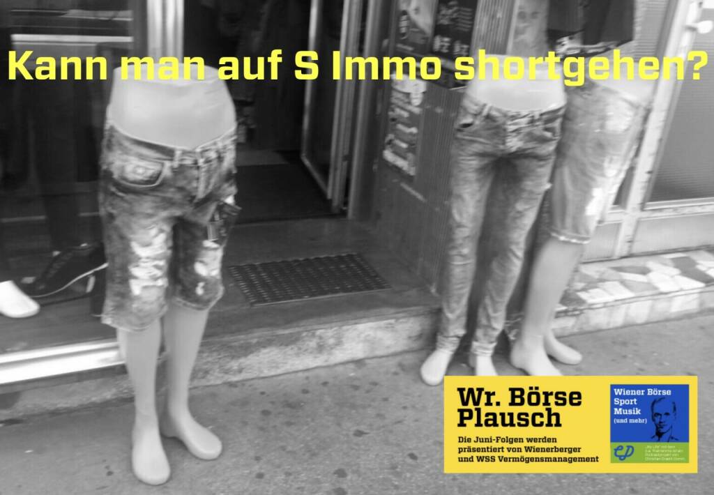 Kann man auf S Immo shortgehen? Mehr in Folge S2/89 der Wiener Börse Pläusche im Rahmen von http://www.christian-drastil.com/podcast  (10.08.2022) 