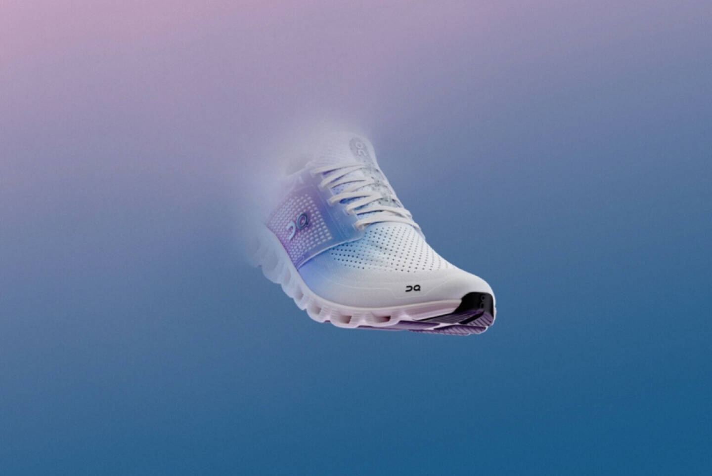 On präsentiert den ersten Schuh, der mit Kohlenstoffabfällen hergestellt wurde: der Cloudprime. Mit dabei ist auch die OMV-Tochter Borealis. Credit: On