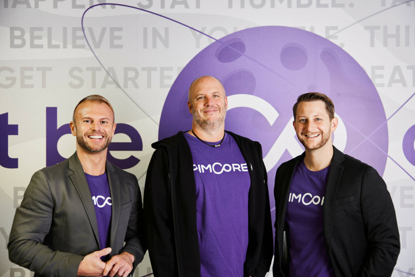 Pimcore GmbH: Pimcore erhält Serie-B-Deal über 12 Millionen Dollar durch Nordwind Growth für die internationale Expansion, im Bild: v.l.n.r.: Stefan Gruber (CSO), Dietmar Rietsch (CEO), Klaus Schobesberger (COO); Credit: Pimcore