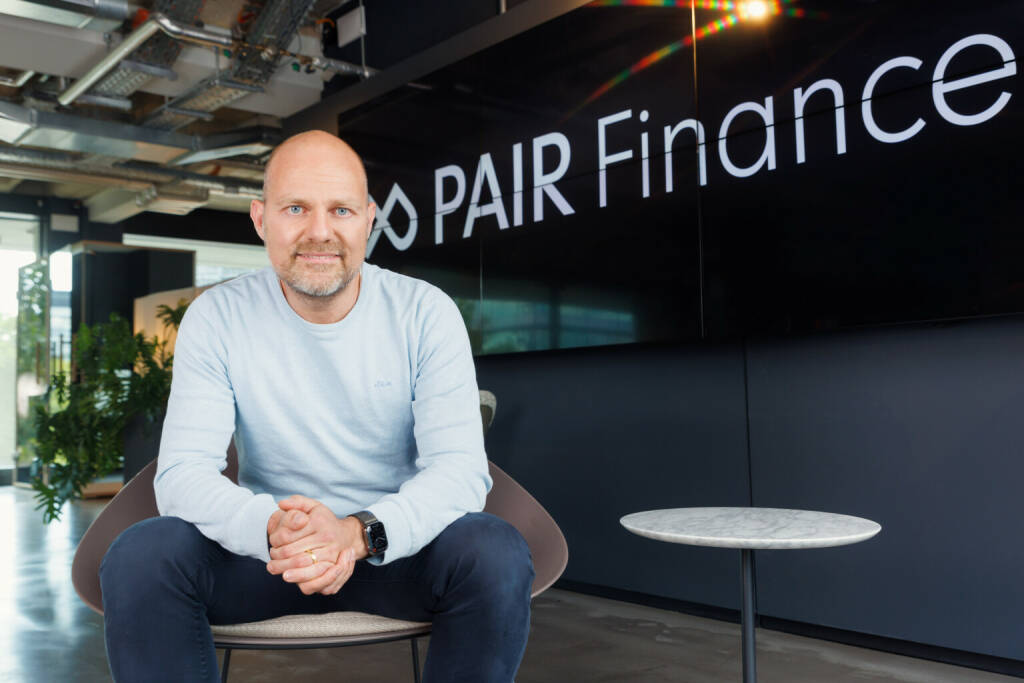 PAIR Finance GmbH: Pollen Street erwirbt Mehrheitsbeteiligung an führender KI-basierter Digitalinkasso-Plattform PAIR Finance, Stephan Stricker, Gründer und CEO PAIR Finance; Fotocredit:PAIR Finance GmbH (11.10.2022) 