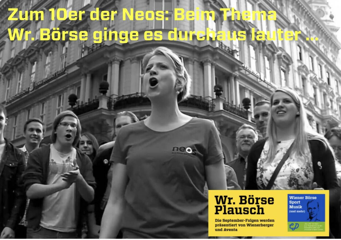 Zum 10er der Neos: Beim Thema Wiener Börse ginge es durchaus lauter. Dies und mehr in Folge S3/34 der Wiener Börse Pläusche im Rahmen von http://www.christian-drastil.com/podcast . 