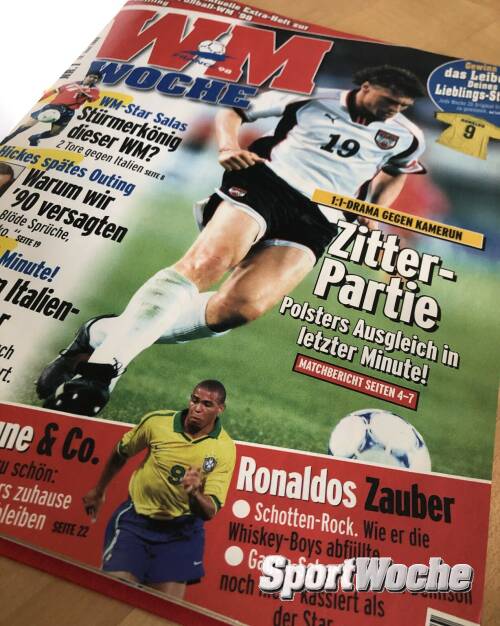 Nr. 1 vom 12. Juni 1998 Toni Polster, Ronaldo (20.11.2022) 