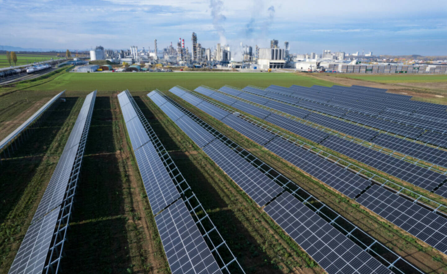 Verbund und Borealis errichten einen neuen Photovoltaikpark für die Energieversorgung des Borealis-Standorts in Schwechat. Foto: Borealis