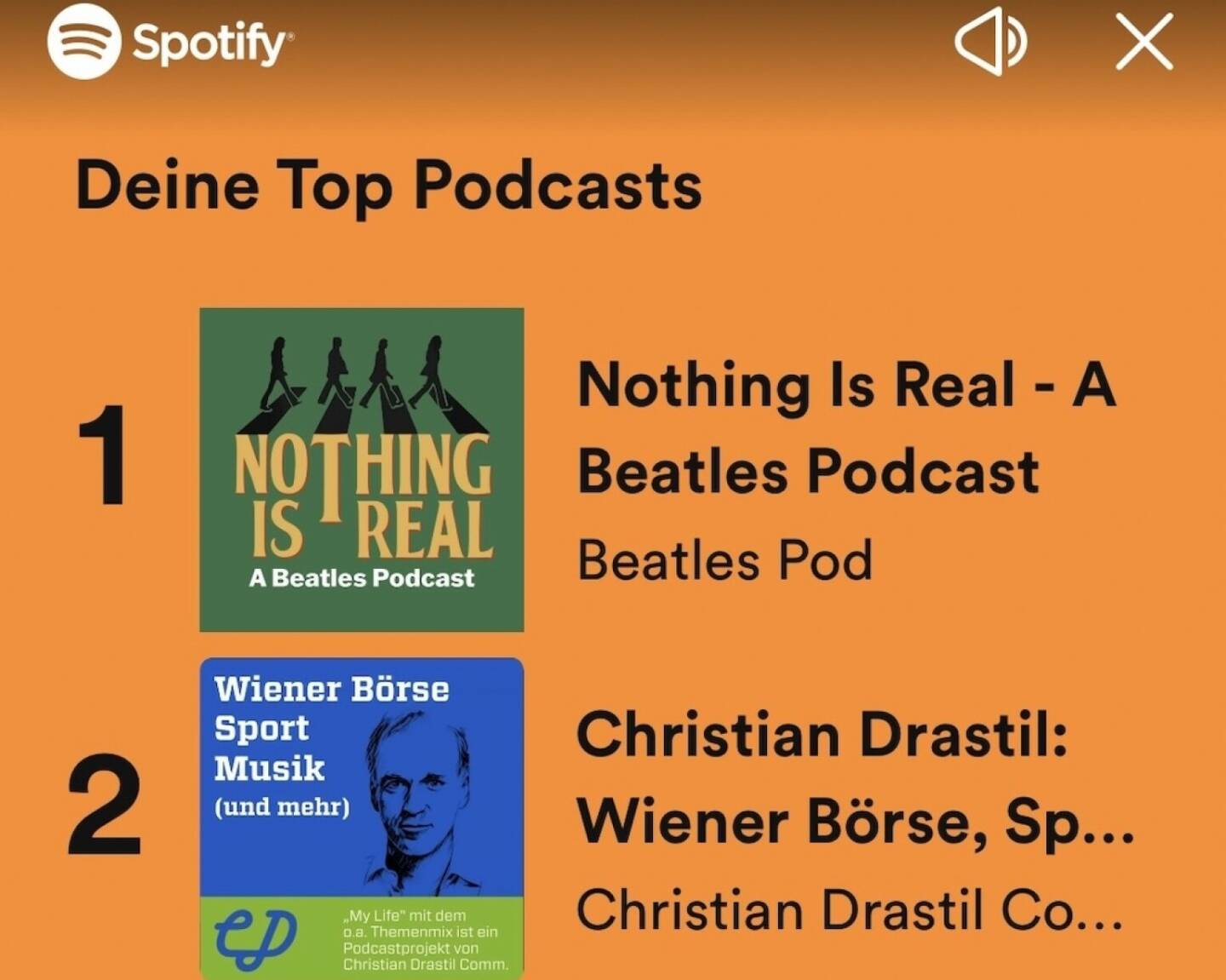 Top 5 Podcasts von Paul Rettenbacher (danke fürs Zusenden)