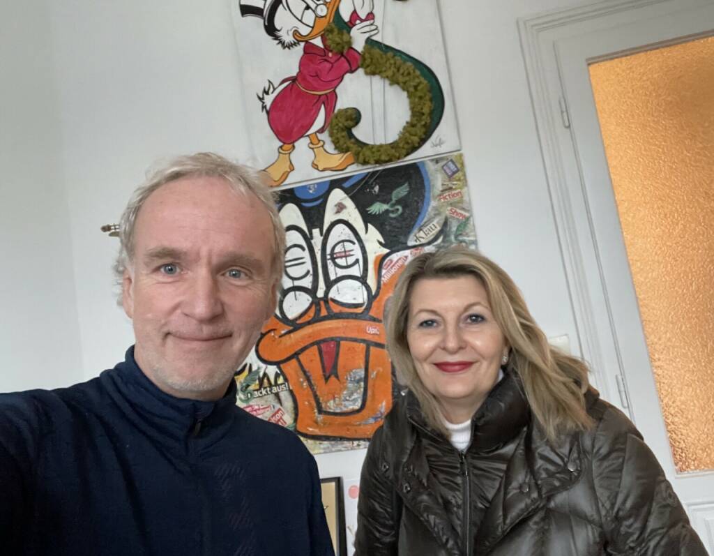 Brigitte Dudli zu Besuch bei Christian Drastil und es ging u.a. um die musikalische Tochter (10.01.2023) 