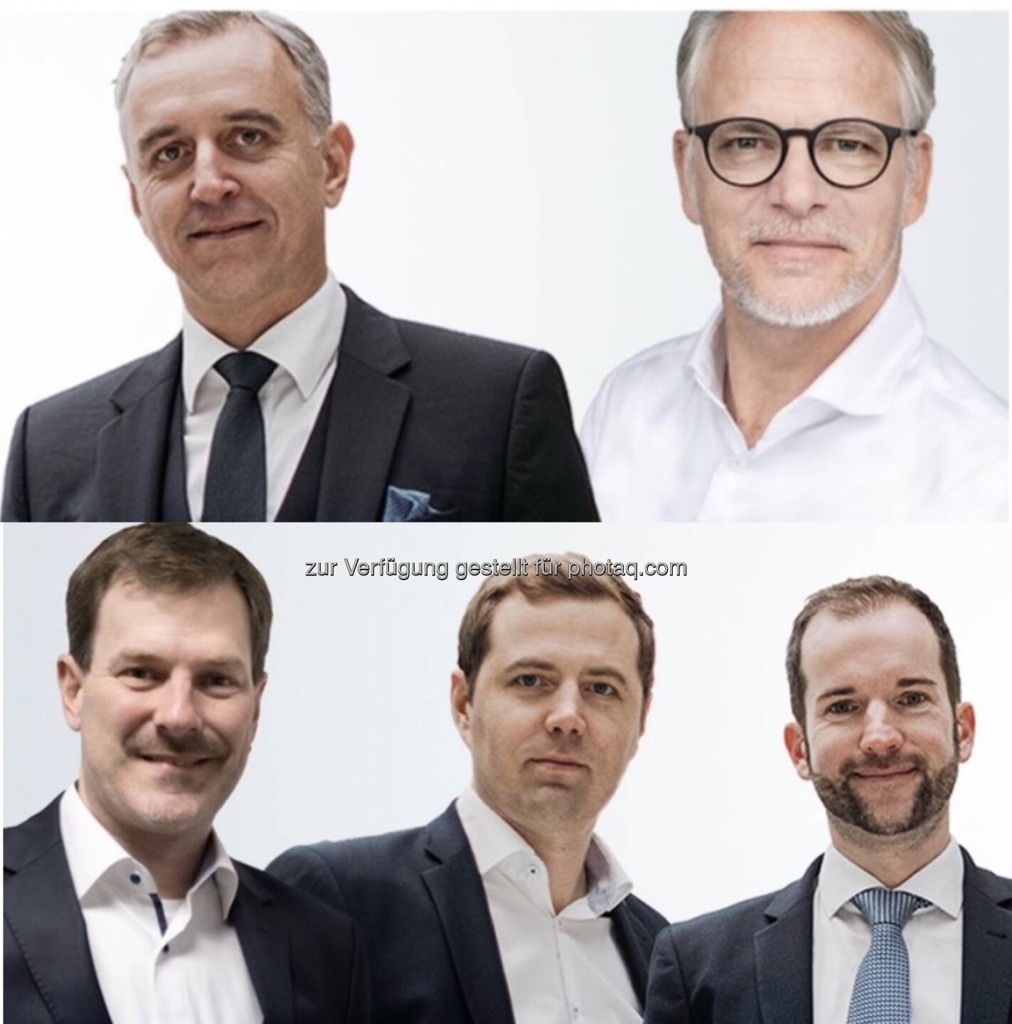 Studienautoren Günther Herndlhofer (Ethico), Kevin Windisch, Daniel Kupfner, Josef Obergantschnig (alle Obergantschnig Financial Strategies und Ethico) und Reinhard Friesenbichler (Ethico); Bildcredits: Obergantschnig Financial Strategies und Ethico