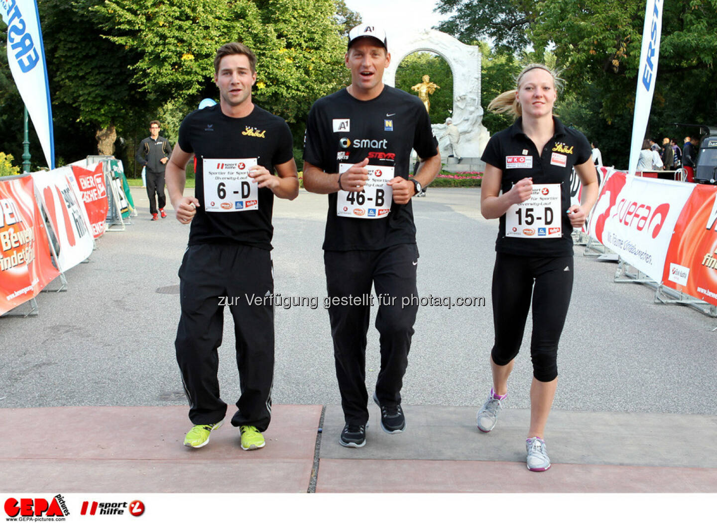 Constantin Blaha, Alexander Horst und Sophie Somloi (AUT). (Foto: GEPA pictures/ Philipp Brem)