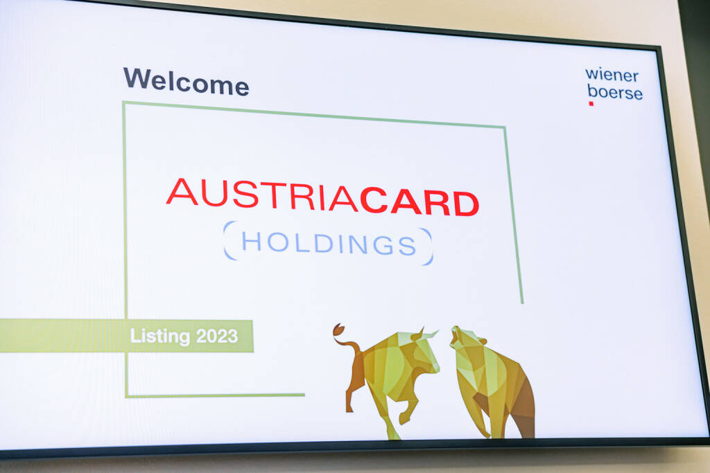 Austriacard Holdings, Listing; Credit: Wiener Börse AG/Alexander Felten (23.03.2023) 
