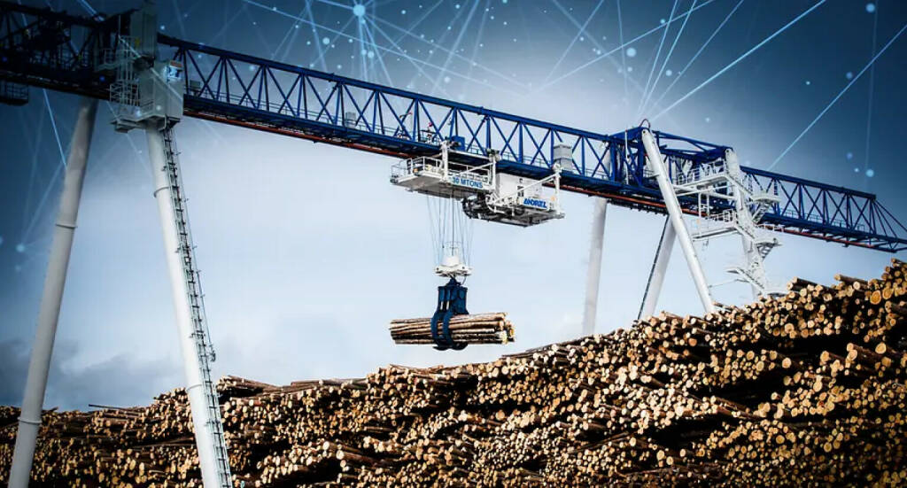 ANDRITZ wird auf der LIGNA 2023 in Hannover, Deutschland, seinen innovativen autonomen Rundholzkran sowie weitere neue Technologien, Dienstleistungen und Automatisierungslösungen für die Holzindustrie präsentieren. © ANDRITZ, © Aussender (09.05.2023) 