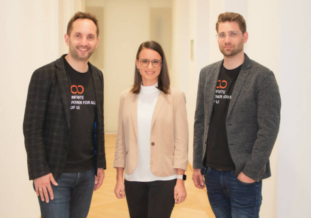 B&C Innovation Investments beteiligt sich an neoom: v.l.n.r.: Walter Kreisel (CEO & Founder neoom), Julia Reilinger (Geschäftsführerin BCII) und Philipp Lobnig (CFO & Co-Founder) neoom Credit: B&C (25.05.2023) 