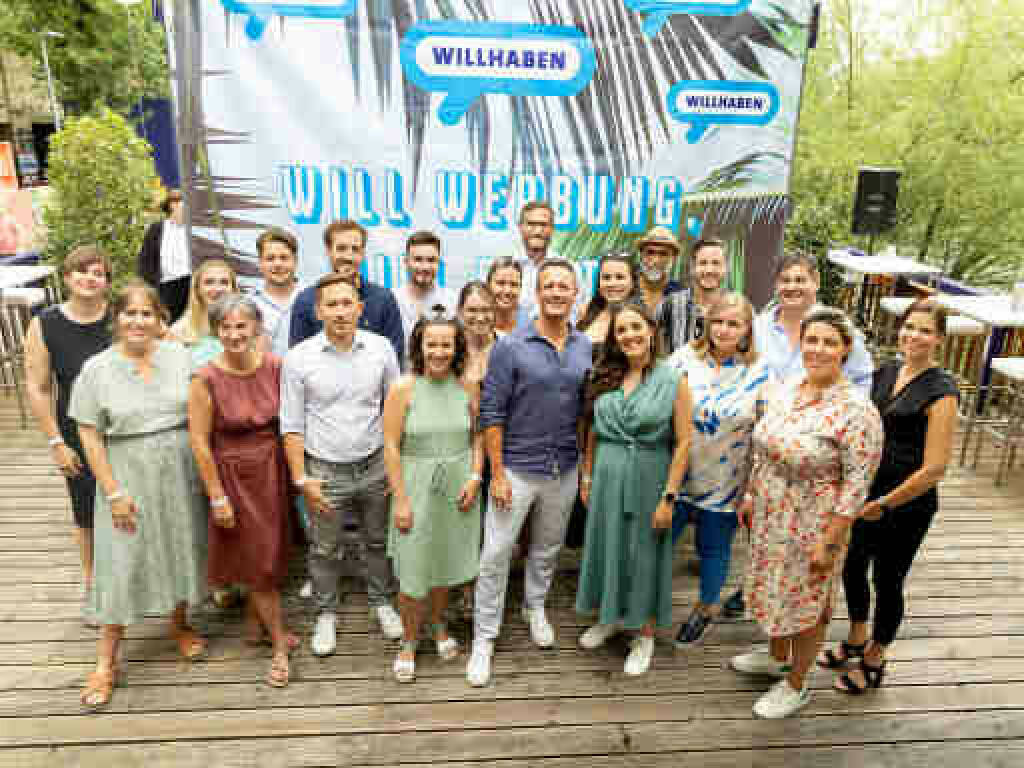 Das willhaben-Digital Advertising-Team beim Sommerfest auf der Summerstage, mehr als 300 VertreterInnen der heimischen Werbebranche folgten am 13. Juli der Einladung von willhaben Credit: Christian Mikes (17.07.2023) 