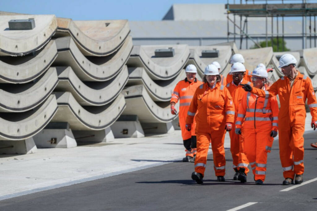 Eröffnung des STRABAG-Fertigteilwerks für Tunnelsegmente in Hartlepool; Copyright: HS2, © Aussender (25.07.2023) 