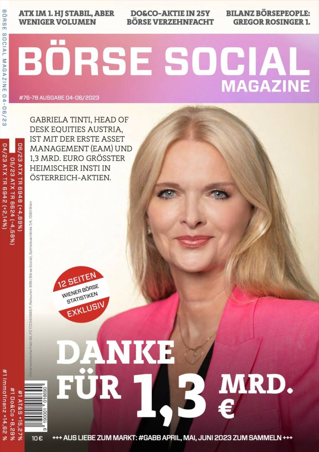 Magazine #76-78 - Danke f&uuml;r 1,3 Mrd. Euro - Gabriela Tinti
