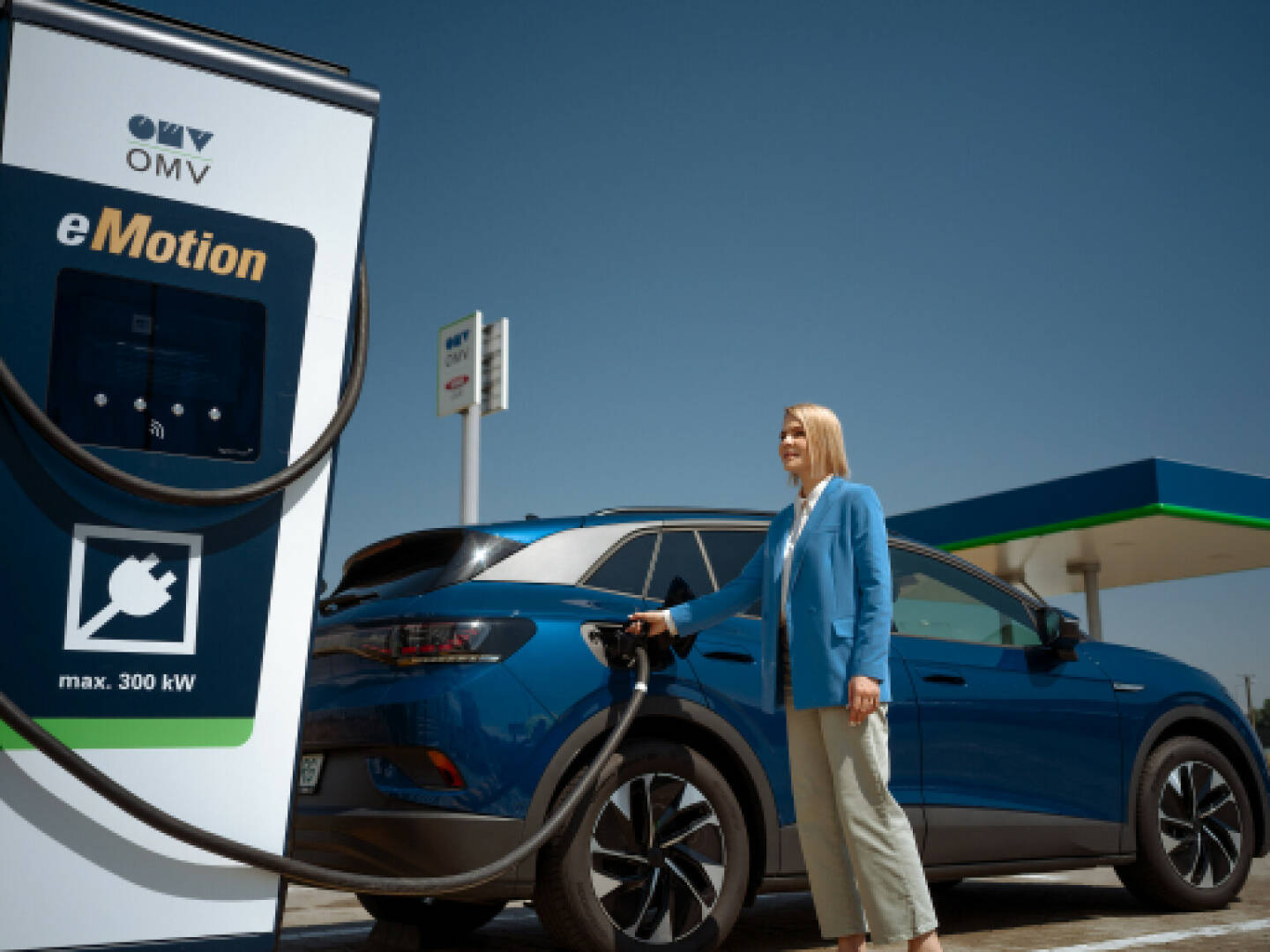 OMV führt mit der Marke eMotion ultraschnelles Laden für Elektromobilität ein, Credit: OMV 