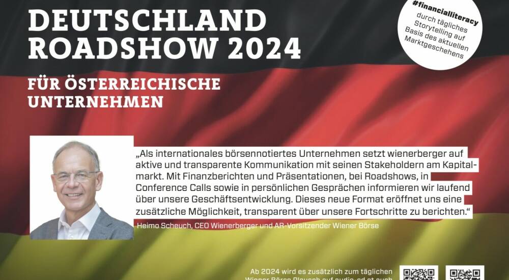 Heimo Scheuch mit Wienerberger 2024 mit uns auf Deutschlandroadshow für