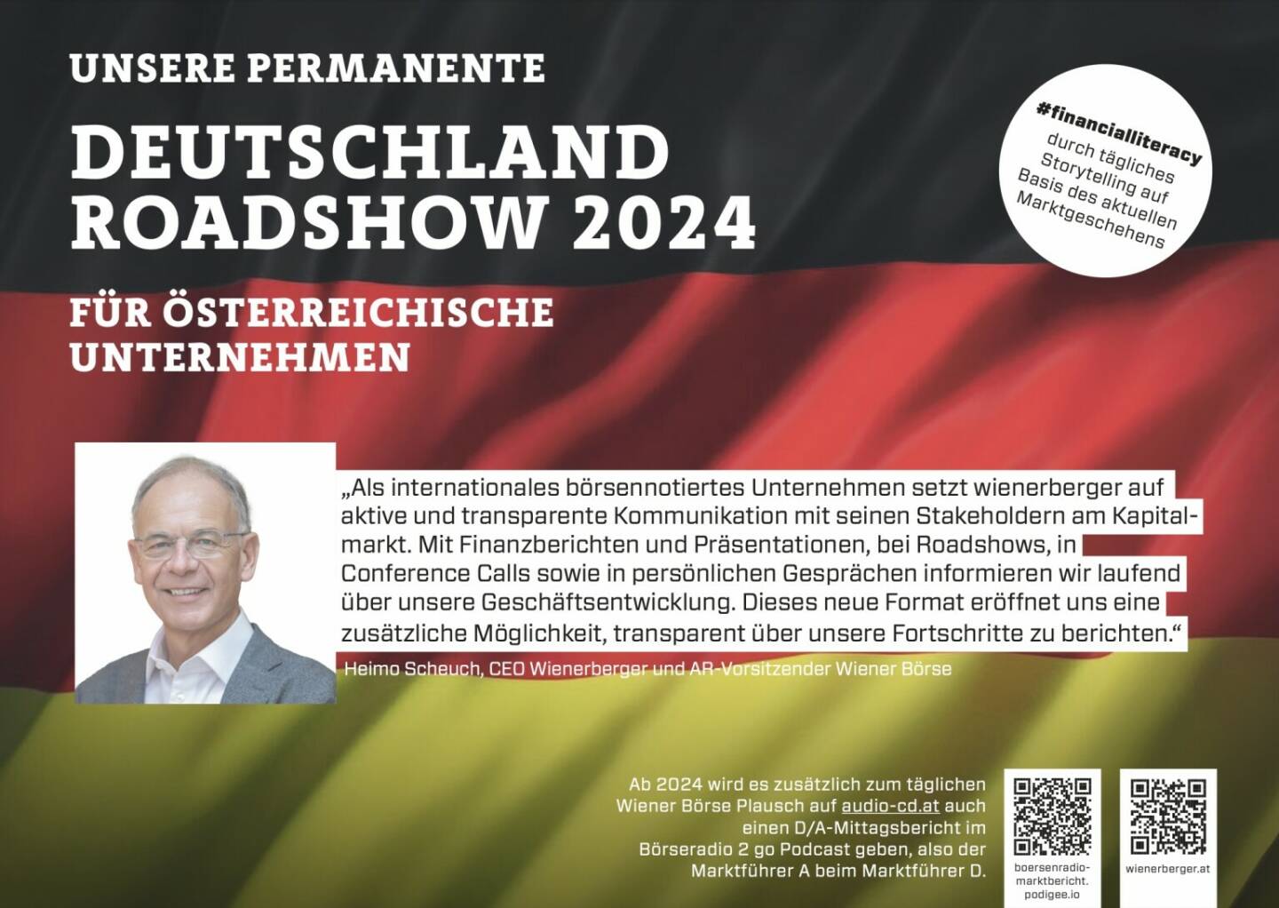 Heimo Scheuch mit Wienerberger 2024 mit uns auf Deutschlandroadshow für https://boersenradio-marktbericht.podigee.io