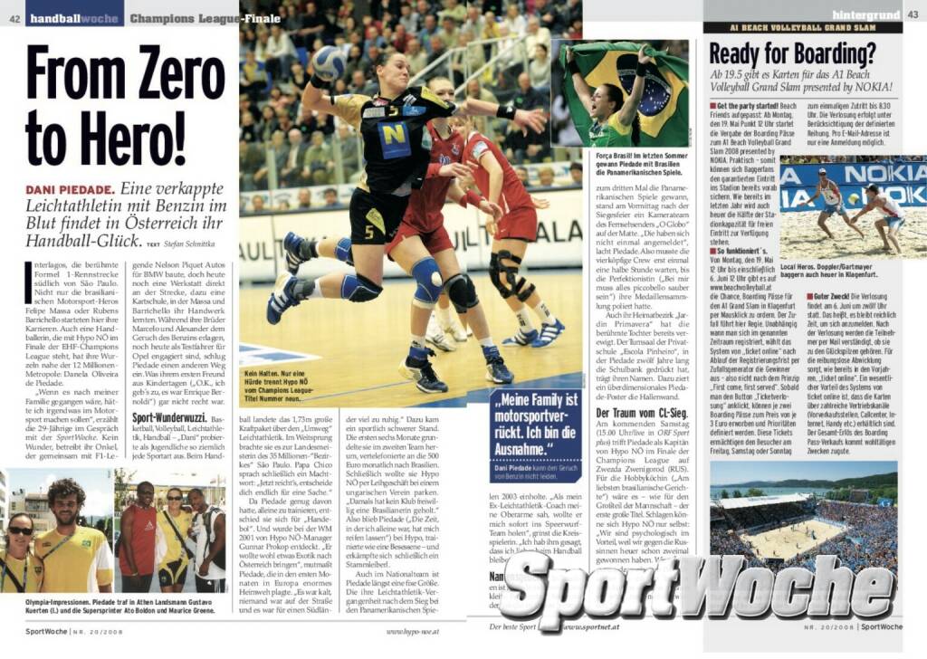 NÖ-Kalender der SportWoche, Tag 7: Hypo Niederösterreich erhielt die meisten Team-Auszeichnungen. Zwischen 1989 und 2000 konnte Hypo achtmal die EHF Champions League gewinnen, mehrere ehemalige Welthandballerinnen spielten in der Südstadt (06.12.2023) 